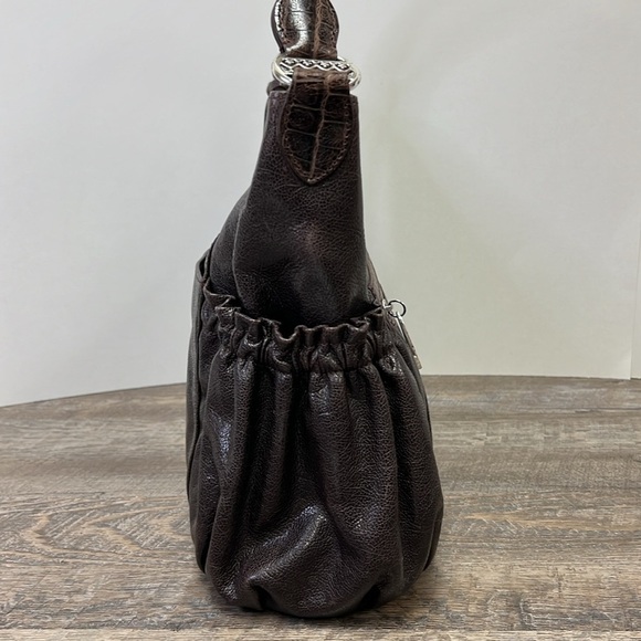 Brighton E242038 Vintage Brown Leather Shoulder Bag & Storage Bag - Picture 5 of 16